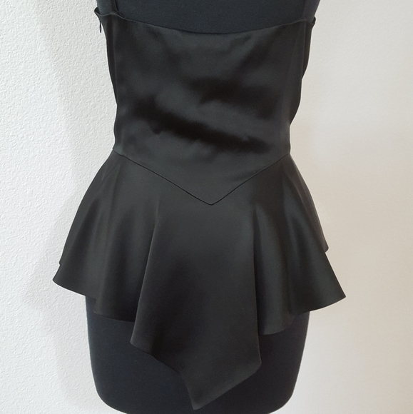 Sexy Satin~Italian Designer Moschino Satin Peplum Cami Top - Picture 6 of 16